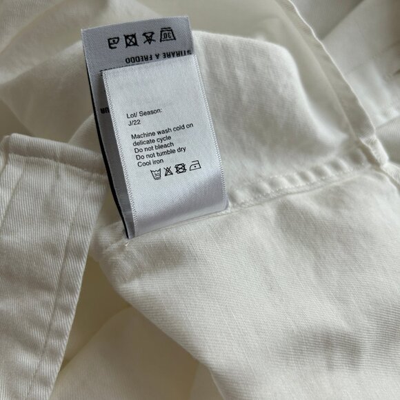 R13 Oversized Boxy Button Up Dress cotton white L - NWOT - Picture 9 of 14